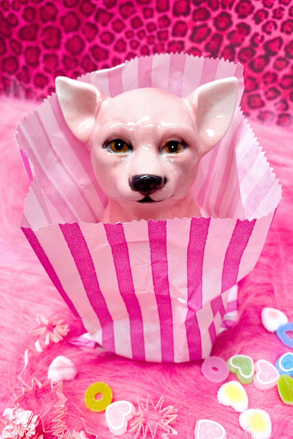 Secret Sweeties Blind Box Ceramic Statue (Leopard, Poodle, Chihuahua)