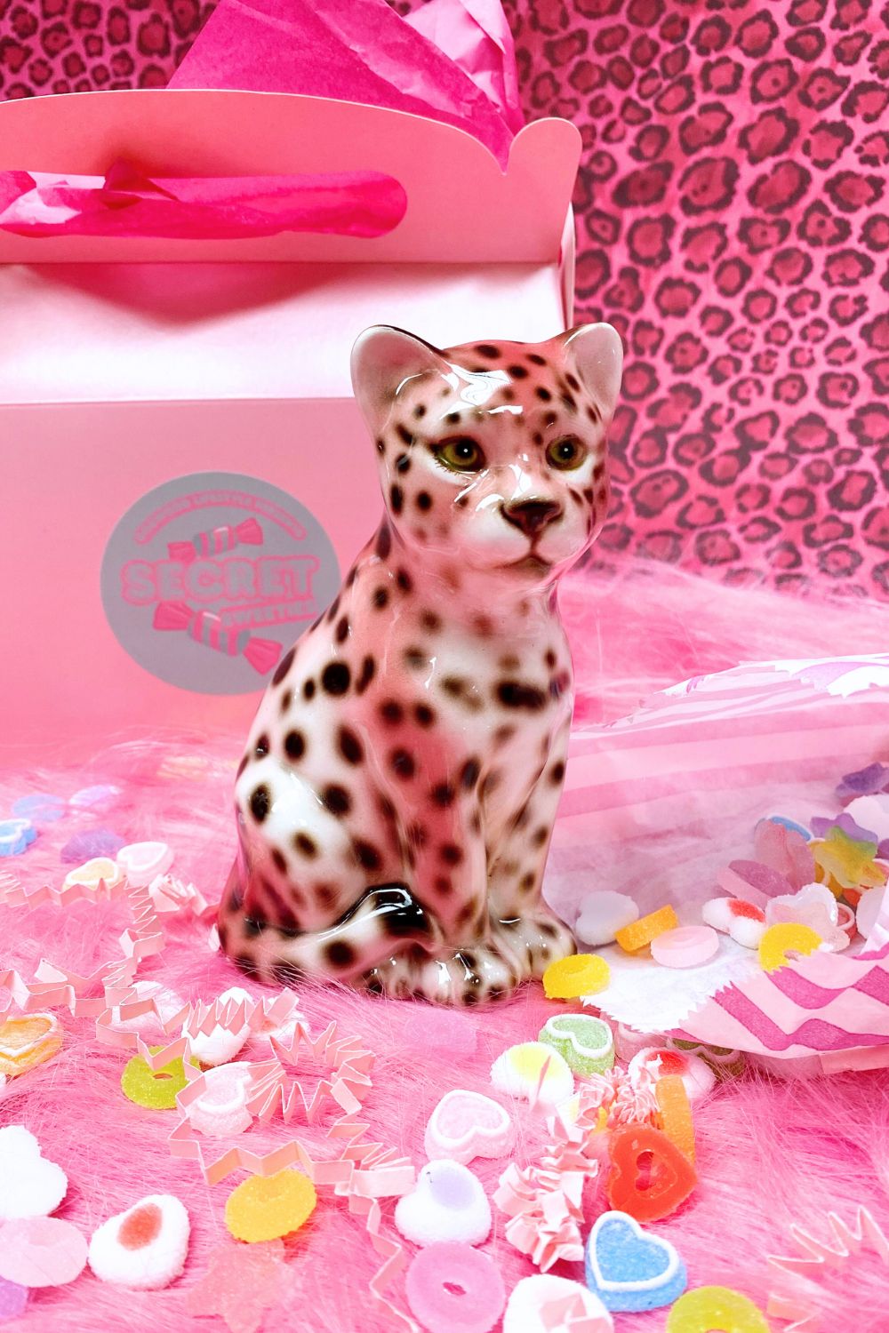 Secret Sweeties Blind Box Ceramic Statue (Leopard, Poodle, Chihuahua)