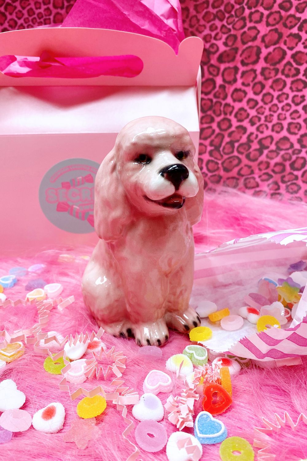 Secret Sweeties Blind Box Ceramic Statue (Leopard, Poodle, Chihuahua)