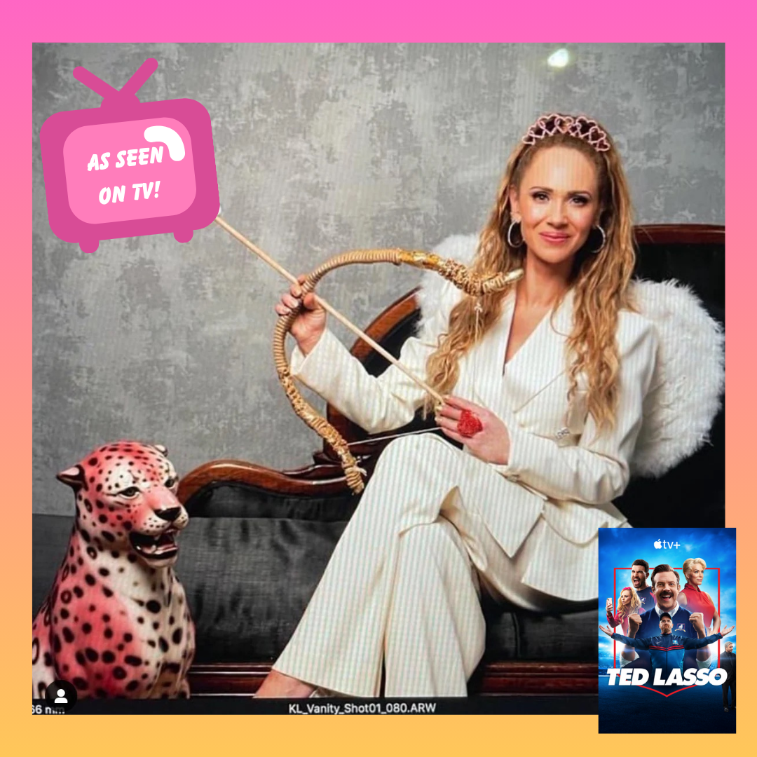 Pink Leopard statue Keeley Ted Lasso AppleTV Vanity Fair Juno Temple