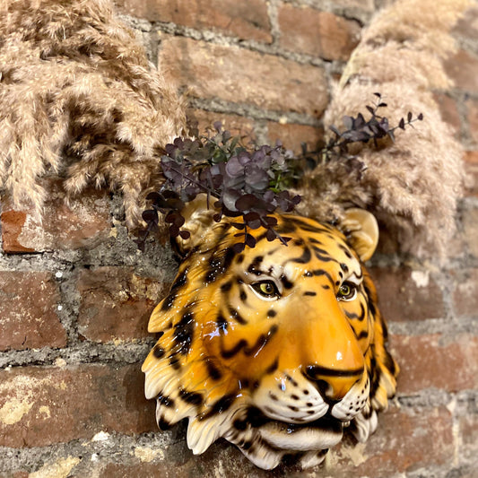 'Bruce' Ceramic Tiger Mask Wall Hanging