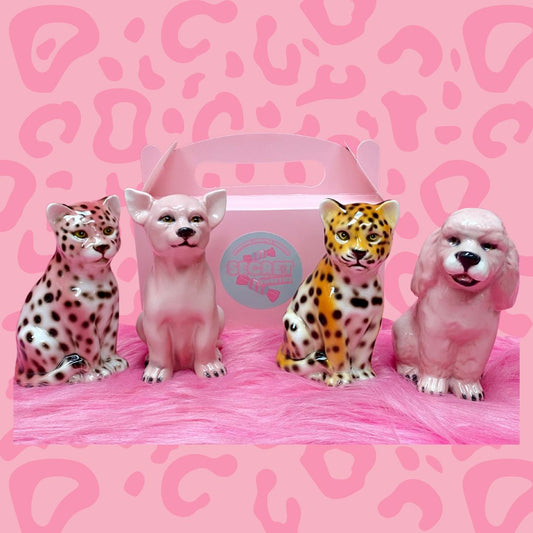 Secret Sweeties Blind Box Ceramic Statue (Leopard, Poodle, Chihuahua)
