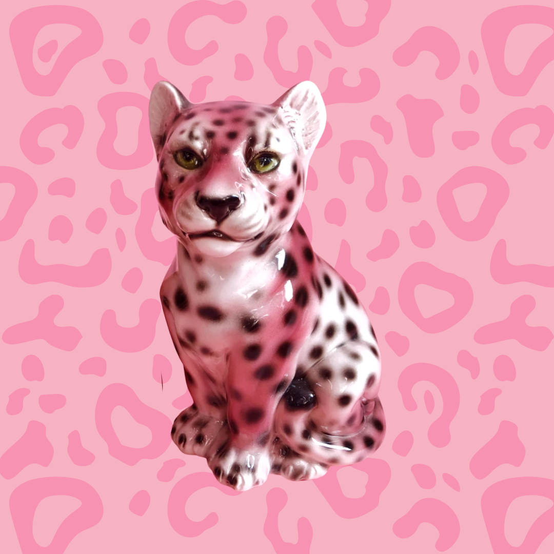 Baby Dot' Ceramic Leopard Statues Vintage – Dogwood Lifestyle