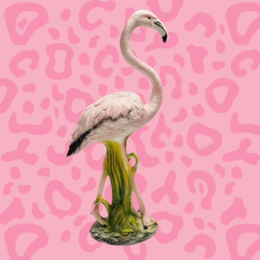 'Margot' Large Ceramic Pink Flamingo Statue