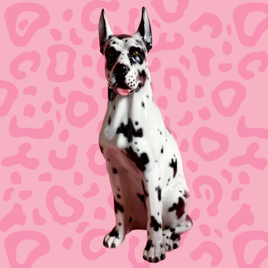 'Rex' Large Great Dane Dog Italian Ceramic Statue