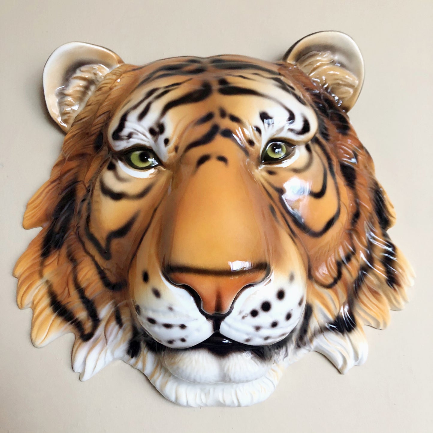 'Bruce' Ceramic Tiger Mask Wall Hanging