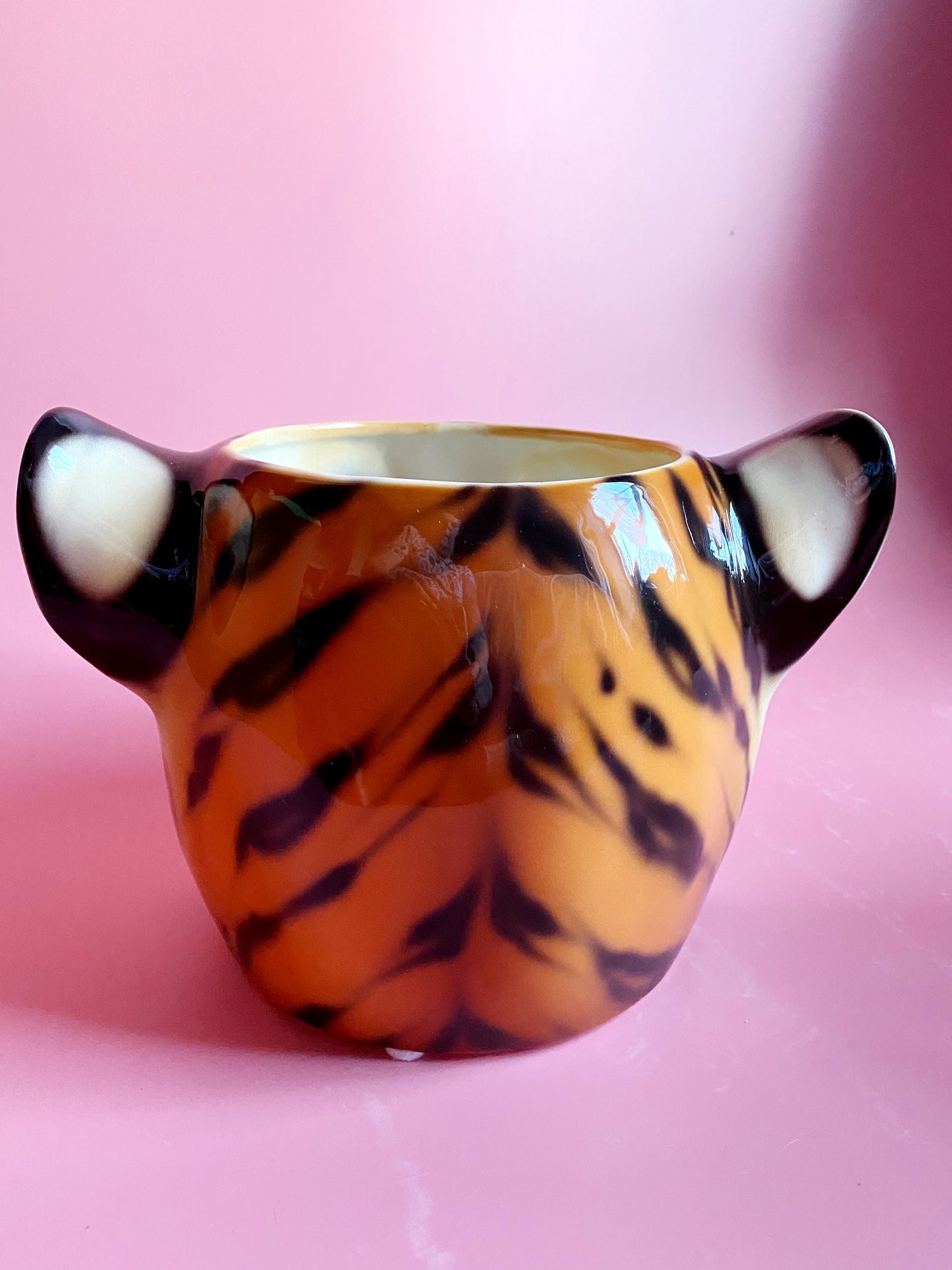'Geri' Medium Classic Tiger Ceramic Planter