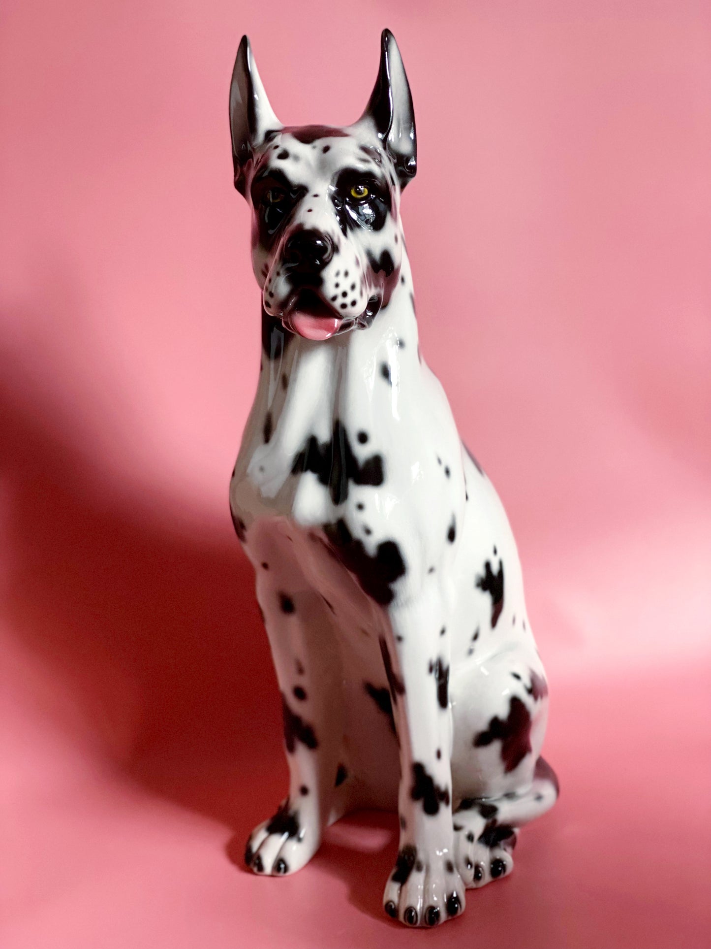 'Rex' Large Great Dane Dog Italian Ceramic Statue