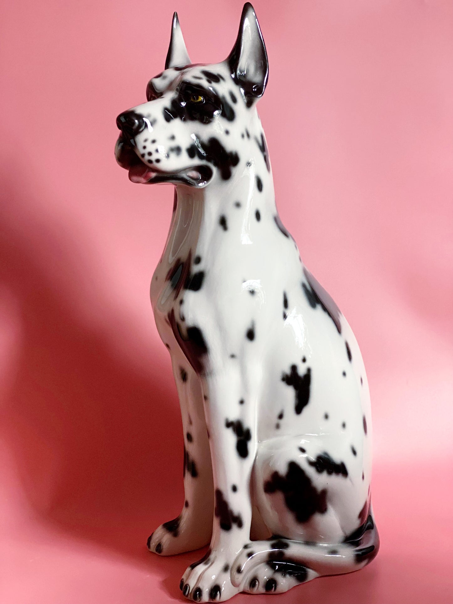 'Rex' Large Great Dane Dog Italian Ceramic Statue