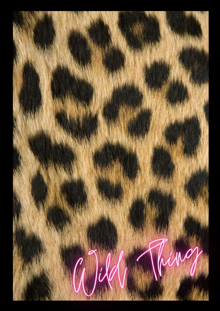 'Leopard Fluff' Art Print