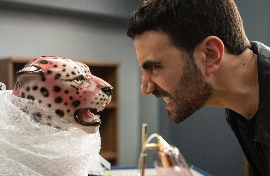 Pink Leopard statue Roy Keeley Ted Lasso AppleTV
