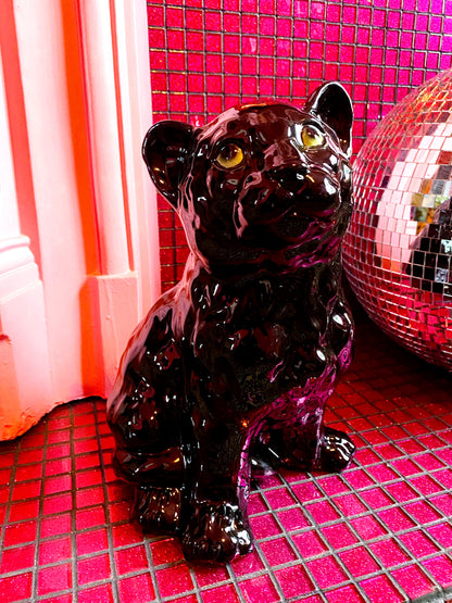 'Freddie' Midi Panther Cub Ceramic Statue