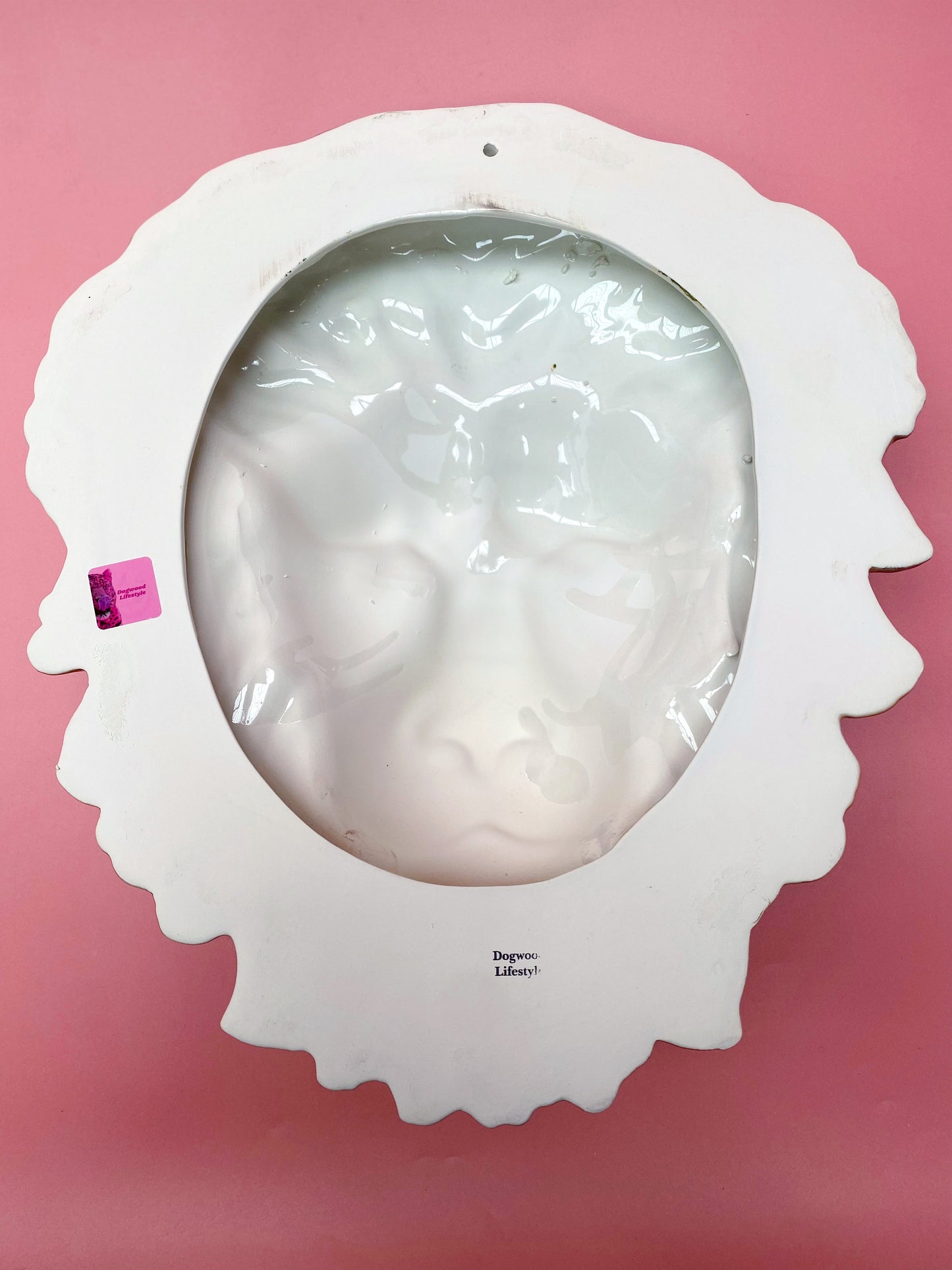 'Lenny' Ceramic Lion Mask Wall Hanging