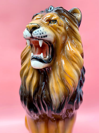 'Remi' Large Ceramic Lion Statue Vintage