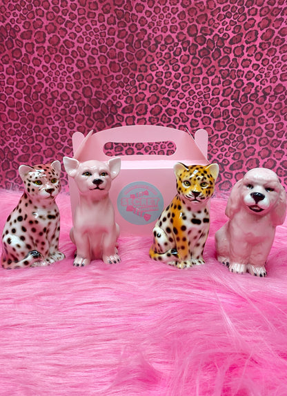 Secret Sweeties Blind Box Ceramic Statue (Leopard, Poodle, Chihuahua)