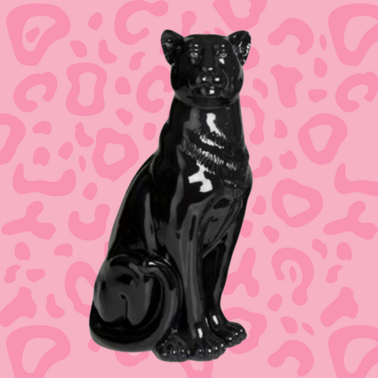 'Mylee' Large Ceramic Panther Statue