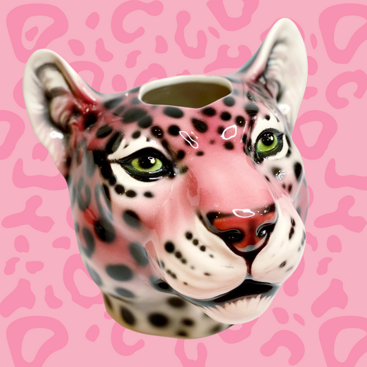 Large Italian Porcelain Pink Leopard Statue Figure – Lola and SiDney