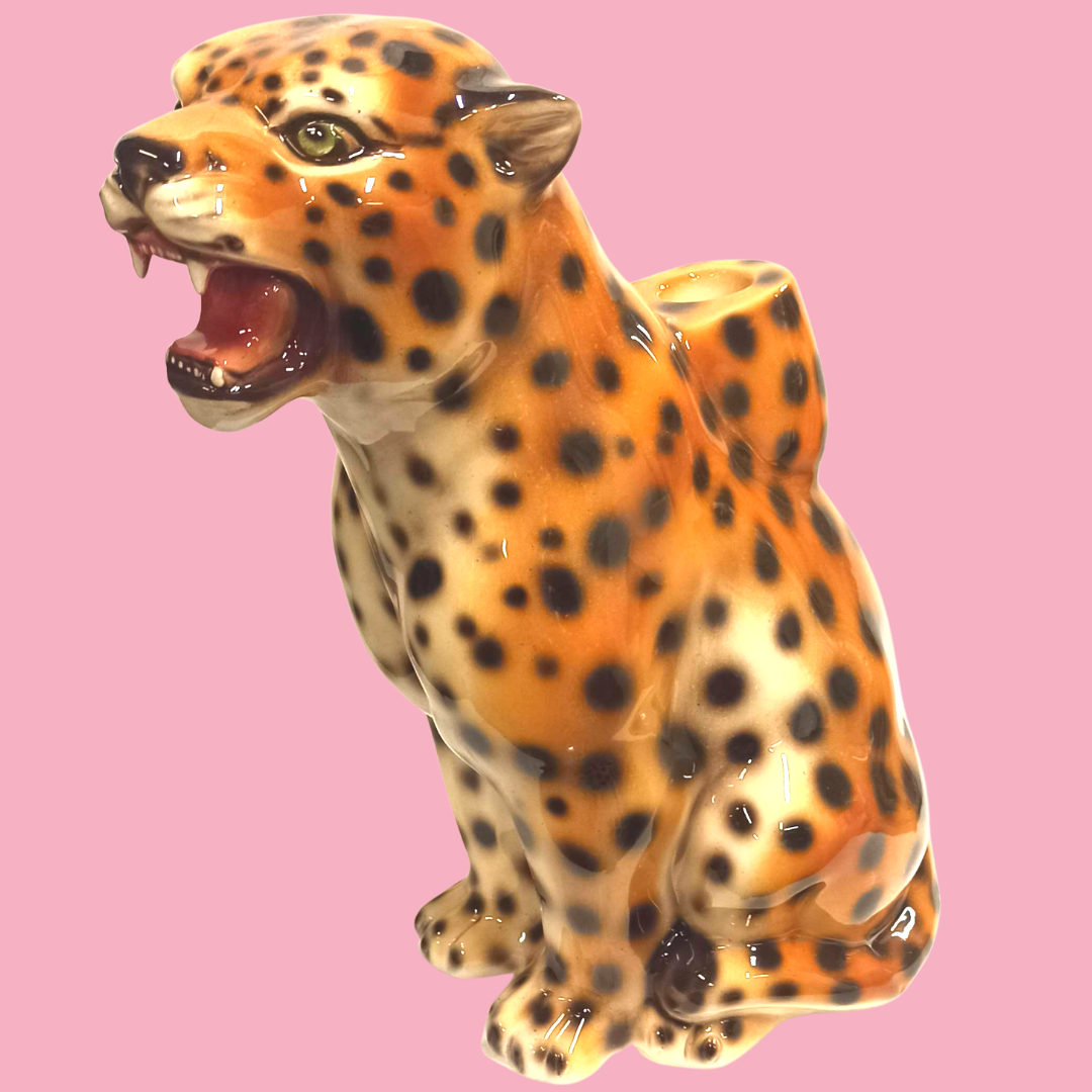Ziggy' Mini Classic Leopard Statue Candle Holder – Dogwood Lifestyle