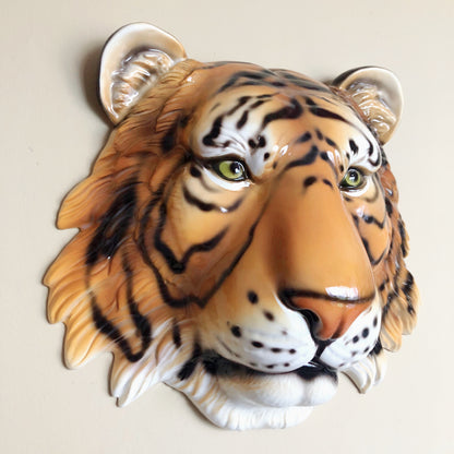 'Bruce' Ceramic Tiger Mask Wall Hanging