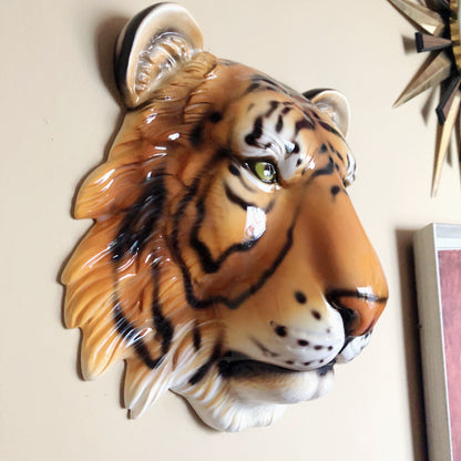 'Bruce' Ceramic Tiger Mask Wall Hanging