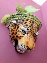 Load image into Gallery viewer, &#39;Diana&#39; Ceramic Leopard Statue Wall Shelf