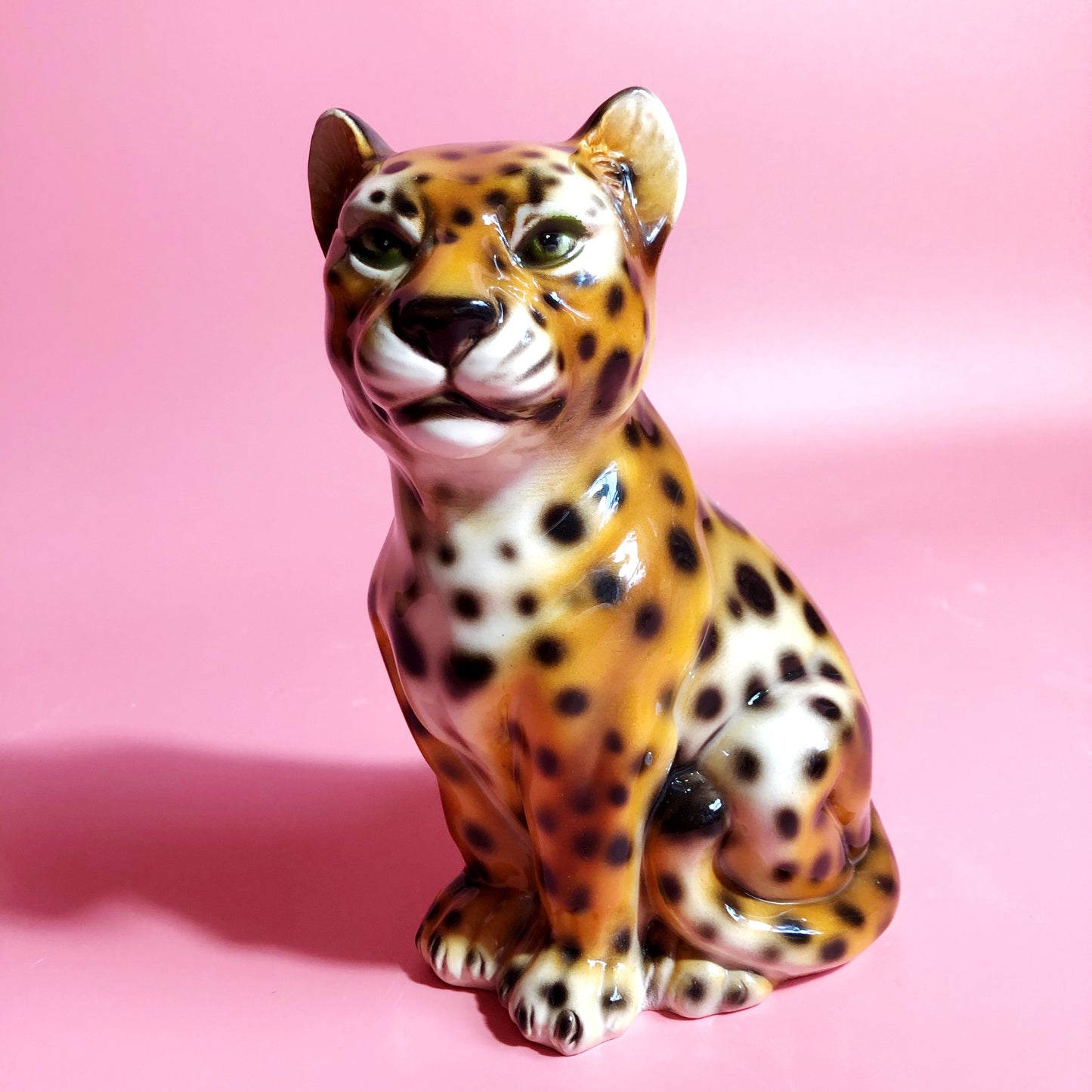 'Baby Fred' Classic Ceramic Leopard Statues Vintage