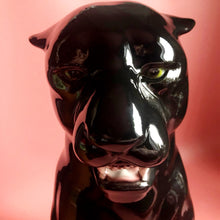 Load image into Gallery viewer, &#39;Sabrina&#39; Large Ceramic Panther Statue Vintage