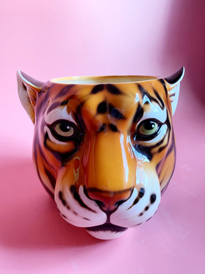 'Geri' Medium Classic Tiger Ceramic Planter