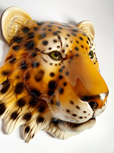 NEW 'Demi' Ceramic Leopard Mask Wall Hanging
