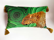 Load image into Gallery viewer, NEW &#39;Malachite Leopard&#39; Dogwood Lifestyle Exclusive Luxury Cushion