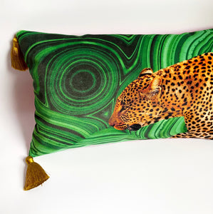NEW 'Malachite Leopard' Dogwood Lifestyle Exclusive Luxury Cushion