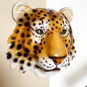 NEW 'Demi' Ceramic Leopard Mask Wall Hanging
