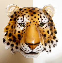 Load image into Gallery viewer, NEW &#39;Demi&#39; Ceramic Leopard Mask Wall Hanging