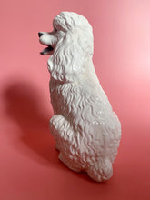 Load image into Gallery viewer, NEW &#39;Luna&#39; White Sitting Poodle Dog Italian Ceramic Statue