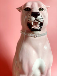 NEW 'Cindy' Large Ceramic Pink Panther Statue Vintage