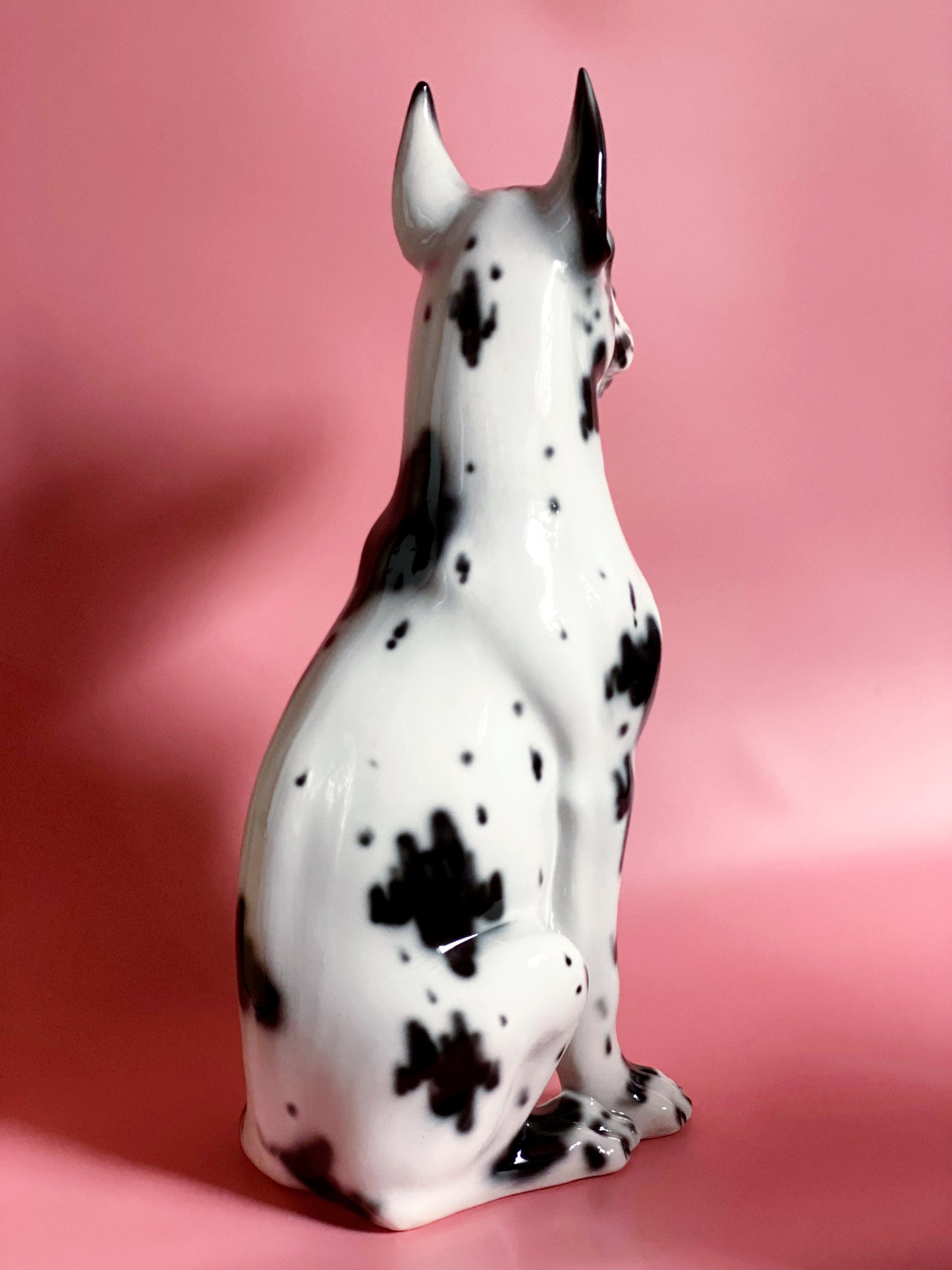 'Rex' Large Great Dane Dog Italian Ceramic Statue