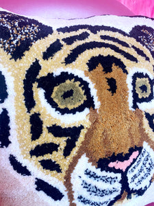 NEW 'Biscuit' Caramel Tiger Square Dogwood Lifestyle Cushion